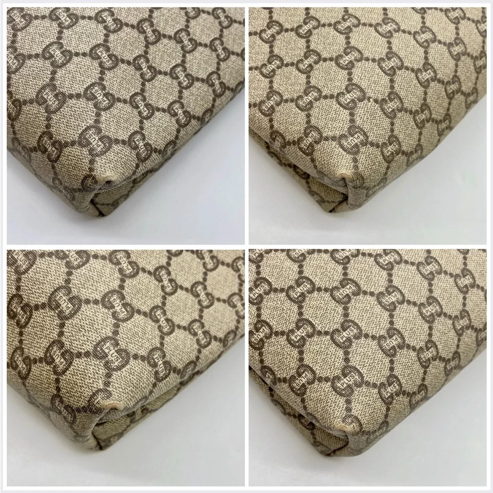 Gucci GG Plus Supreme PVC Leather Beige toiletry bag - men’s / women’s - EUC - Picture 13 of 13